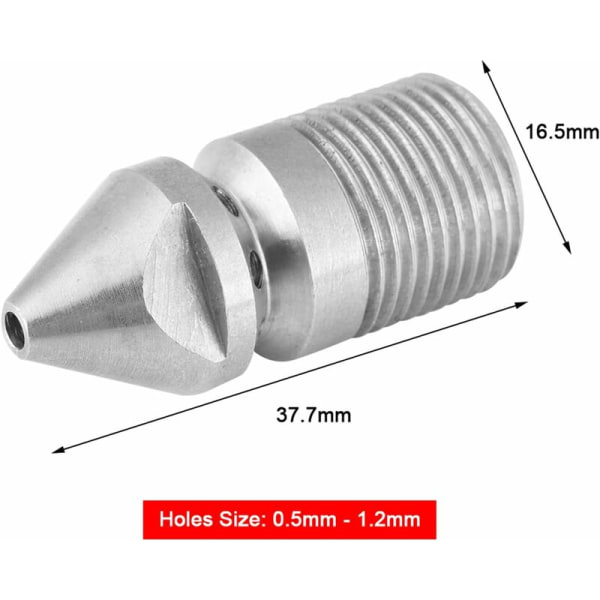 3/8'' BSP Rengjøringsdyse for 304 Rustfritt Stål Høytrykksvasker