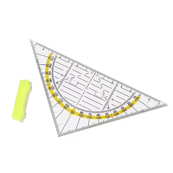 Geometrinen Neliö, Monitoiminen Kolmio, Geometrinen Kolmio, Kolmio Ympyröiden Piirtämiseen, Geokolmiot, Muovinen Integroitu Kulmamittari, Muovi Gr