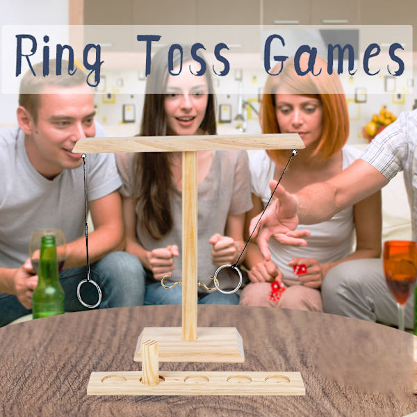 Spel, Partyspel, Träringkastningsspel för Vuxna Drickspel T
