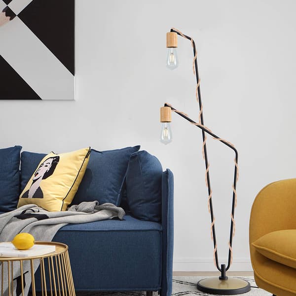 Plug-in lampeholder med hamperep kabel 4,5m, industriell pendel