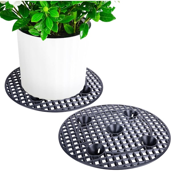 2-pack växtnivå krukhöjare, kraftiga växtstöd, blomma