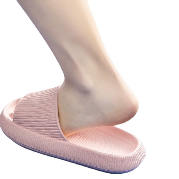 Anti-halk sandaler, ultr mjuka tofflor, skor för hem och utomhus, 1 par - rosa