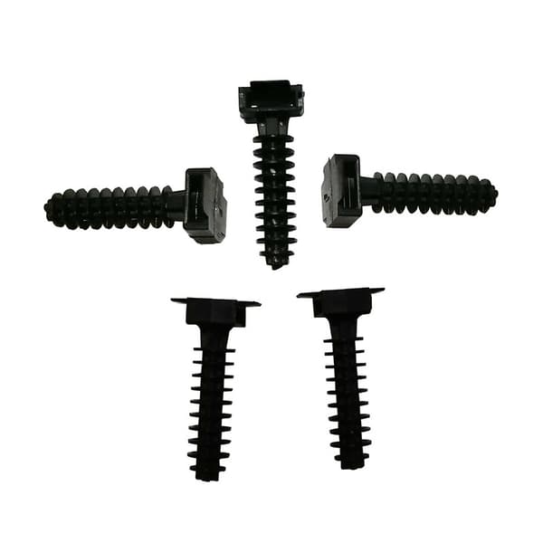 100 kpl mustaa letkukiristimiä 8 mm