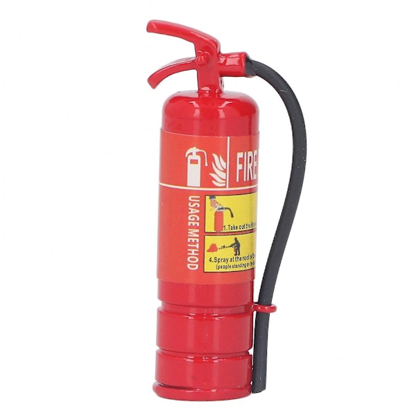 Dollhouse Miniature Fire Extinguisher 1:12 Scale Alloy Decorative Accessory