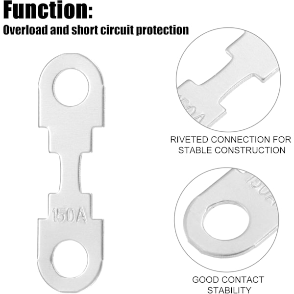 10 kpl 150A 32V Suurivirta Nauhasulakkeita Autosulakkeita Auton Äänentoiston Sulakepidikkeelle