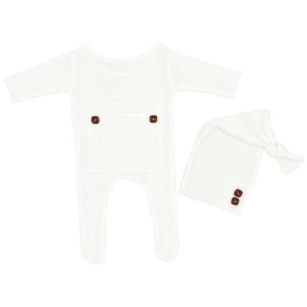 Nyfödd Fotografi Rekvisita Set Mössa Bebe Bildkläder Baby Foto
