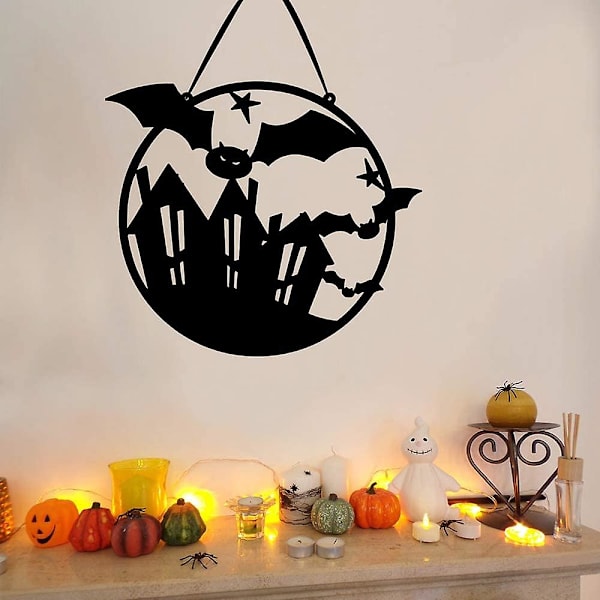 Halloween Hängande Välkommen Skylt Dörr Välkommen Skylt Hängande Prydnad