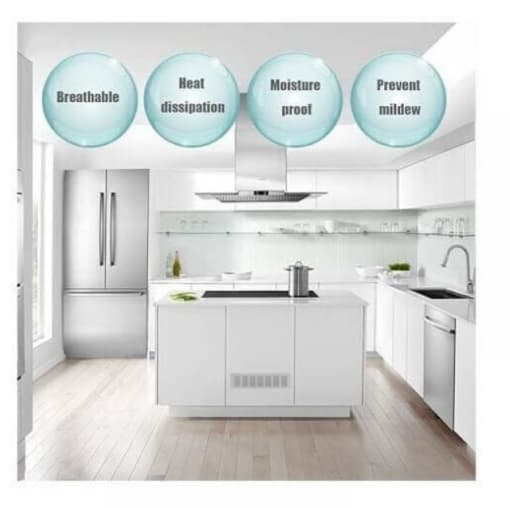 Rektangulær ventilationsrist til ideel ventilation, Rektangulær ventilationsrist, 80 x 300 mm, 2 stk, hvid
