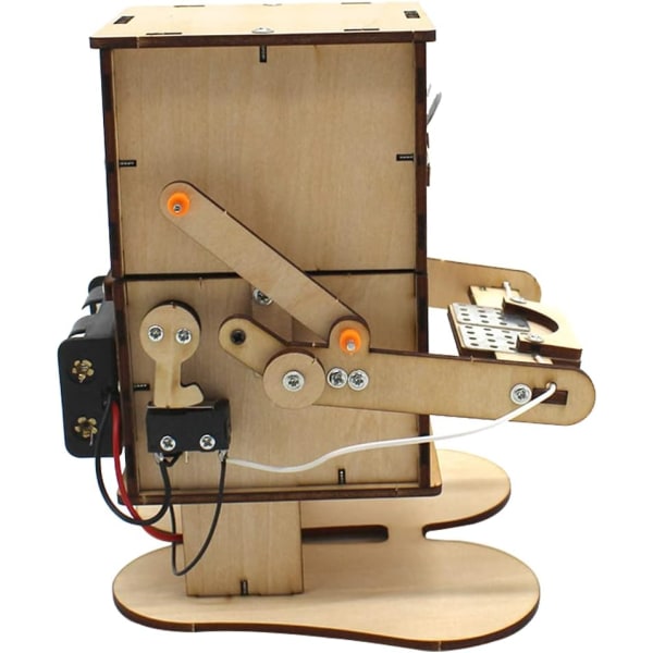 DIY-teknologirobot 3D trä hörn svala robot pussel leksak vetenskap experiment DIY-kit för barn vuxna