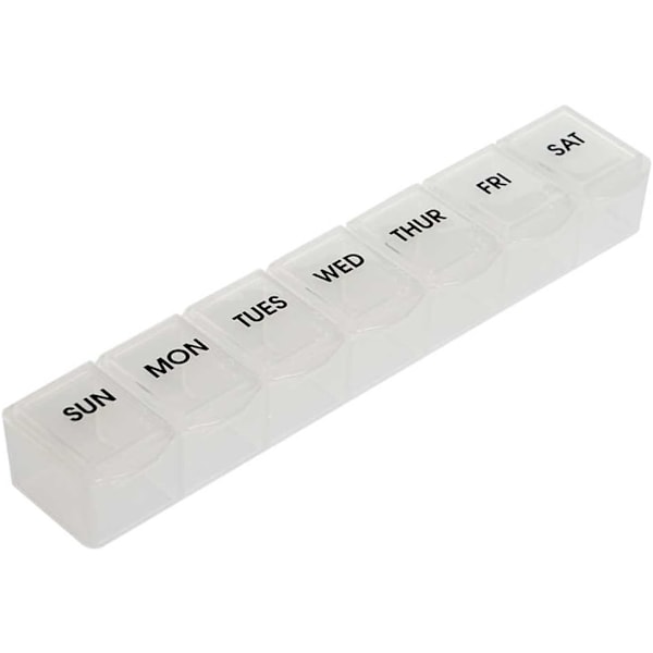 7-dagars pillerorganisatör (vit)