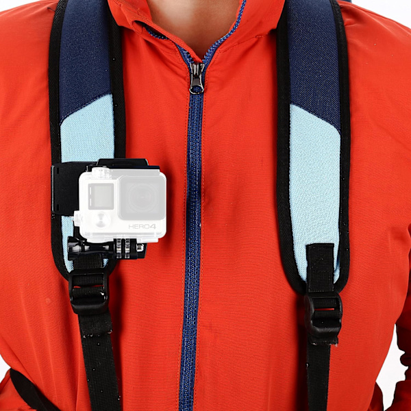 Ryggsäck med fäste för snabbklämma, kompatibel med Gopro Hero 1