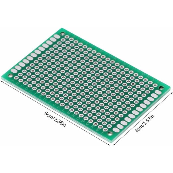 10 stykker 4 x 6 Cm Dobbeltsidig Prototype Board Prototyping Solde