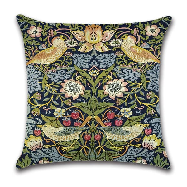 Sæt med 4 stk. pudebetræk 45x45cm Dekorativt retro pudebetræk til