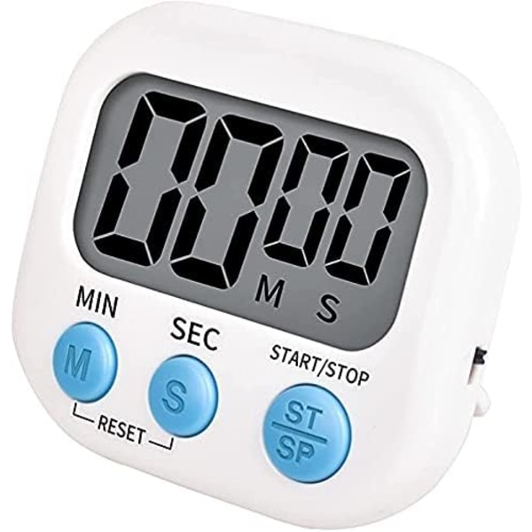 Timer til børn, stort display, køkkentimer digital, magnetisk B