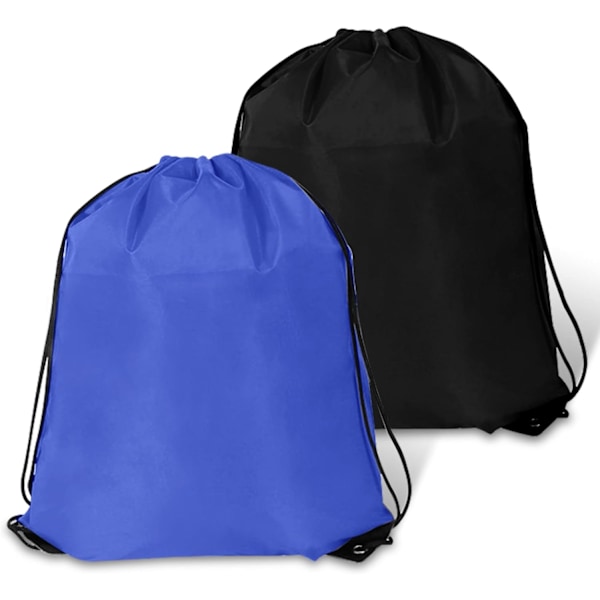 2 stk. snøre rygsæk polyester tasker gymnastiksæk tote sækpak sæk bulk snøre taske softball gaver opbevaring træningstasker til fest gymnastiksport sh