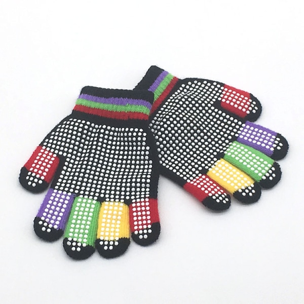 Barnhandskar, Magic Stretch Gloves 6 par, Barn Anti-Slip Full