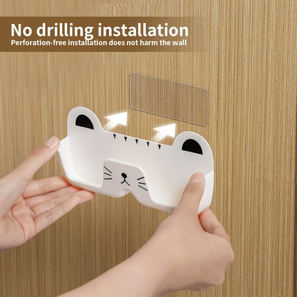 Brilleskabsstativ, Solbriller Opbevaring Display Stativ Briller Hængende Organizer Brilleboks Katte Briller Holder Opbevaring, 2 Stykker (Sort og Hvid)