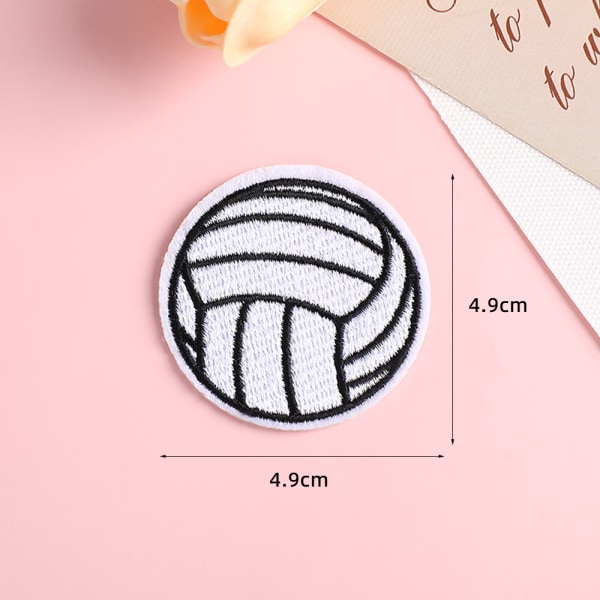 20 stk. Volleyball broderede patches strygejern og sy på applikation patches dårligt