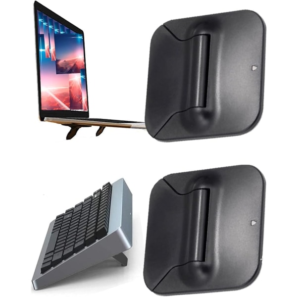 Mini Laptop Stand, Keyboard Stand, Ergonomiskt Osynligt Laptop Stand, Fällbart Tablet Stand, Mobiltelefon Stand (2 st)