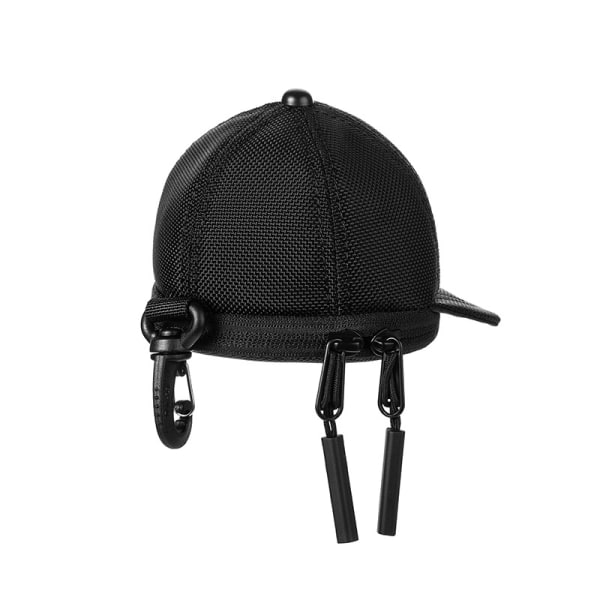 Hattformad Messenger Bag svart