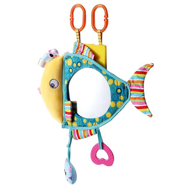 Plush Komfortleksak för Spädbarn med Spegel för Vagnar och Spjälsängar
