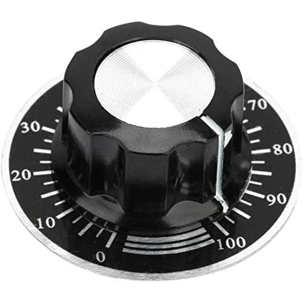 5 st Potentiometer Knobs 6mm/27mm Räfflade Potentiometer Knobs Vol