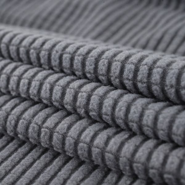 Pakke med armlenedeksler i mykt, elastisk polyester-spandex stoff, vanntett, sklisikkert, for stol, sofa, lenestol, lysegrå