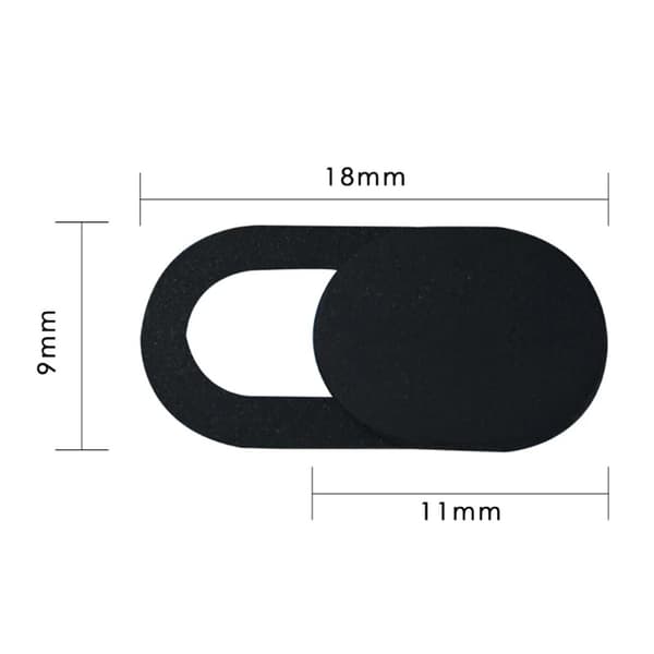 Bærbar størrelse, webkamera cover shutter magnet slider (hvid)