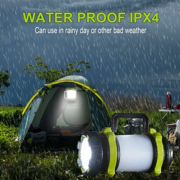 Campinglanterne, USB-oppladbar LED-campinglys, dimbar IP65