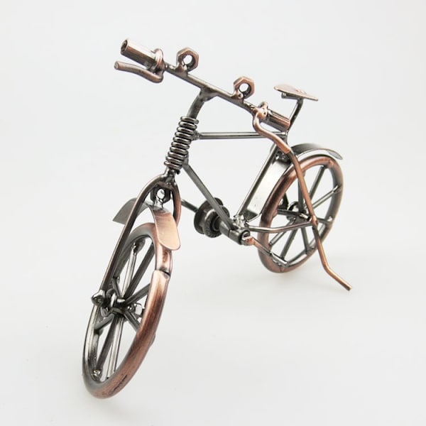 Kreativ smidesjärnscykelmodell, vintage cykelkonst hemmakontor