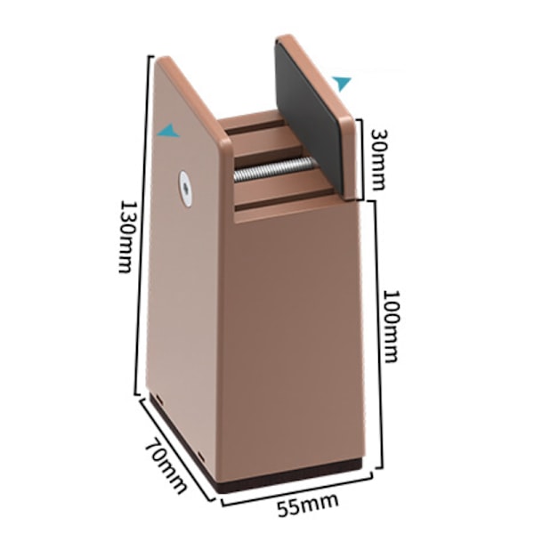 Justerbara sängbenshöjare, 10 cm kraftiga möbelhöjare, för sängbenstjocklek 10-37 mm, sänghöjd, soffa, skrivbord, garderob