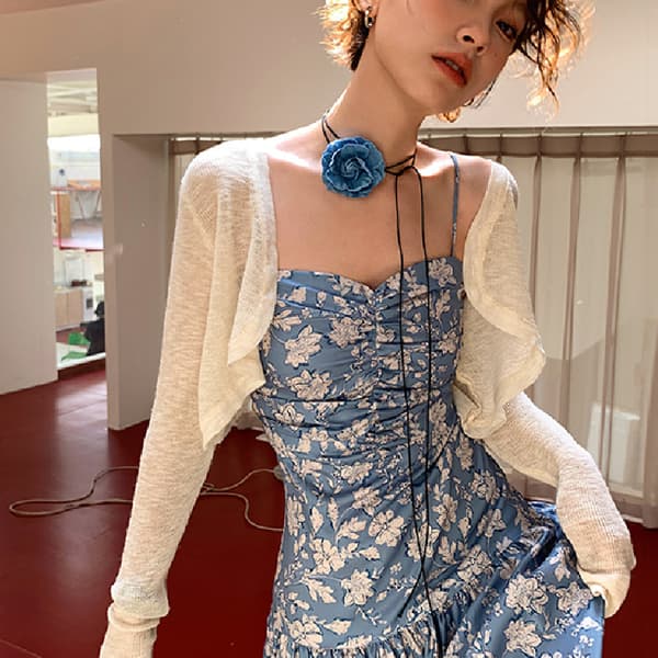 Rose Flower Choker Halskæder til Kvinder Bryllupper, Fester