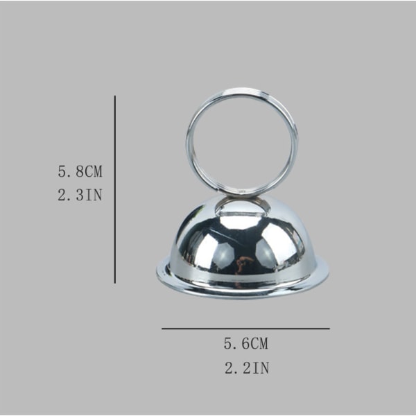 6 stk. Metal Bordnummerholdere, 2,3 Tommer Satin Placortholder, T