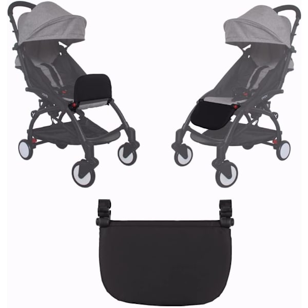 Barnvagnsfotstöd, Barnvagn 21cm Förlängningsfotstöd Barnvagnsfot