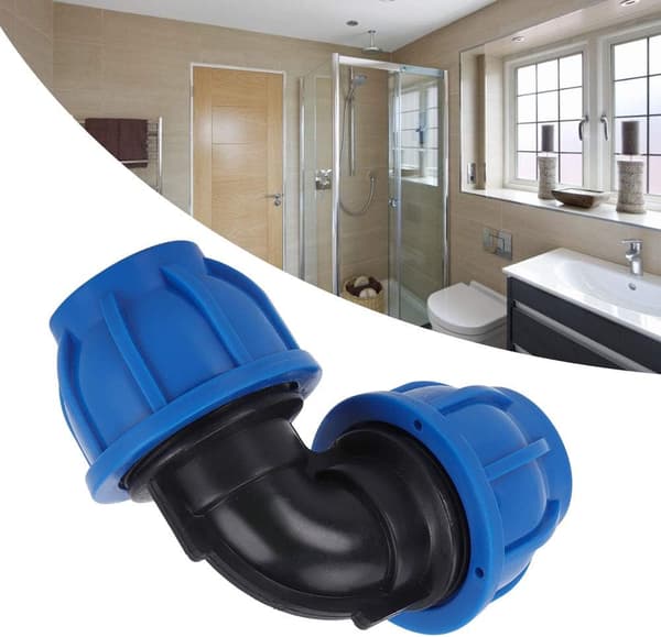 Rørbøjningsrørfitting 2 stk. PE-plast 32mm til 32mm albuetilpasning