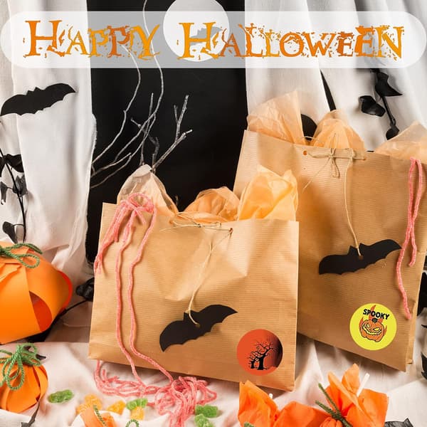 500 Halloween-tarraa lapsille, 3,8 cm pyöreä