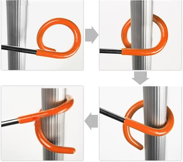 Camping Hook Hanger, 2 Set Of Multi-purpose Lamp Hook (orange)