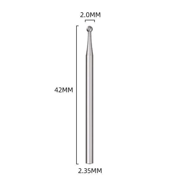 Sæt med 2 diamantspidser, Rund spids, Arbejdsdiameter 2 mm til Gravering til Gravering og Skulptur i