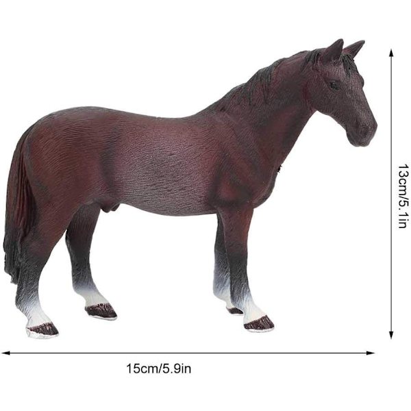 Hästfigur Leksak Simulering Miniatyr Djur Leksakssamling Actionfigur Modellering Häst Leksak Djurmodell Heminredning Tillbehör