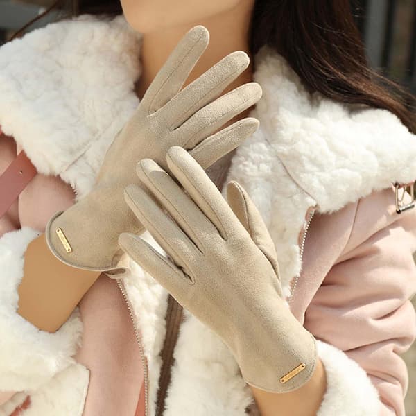 1 par kvinders handsker touch screen fuld finger handsker håndbeskyttelse