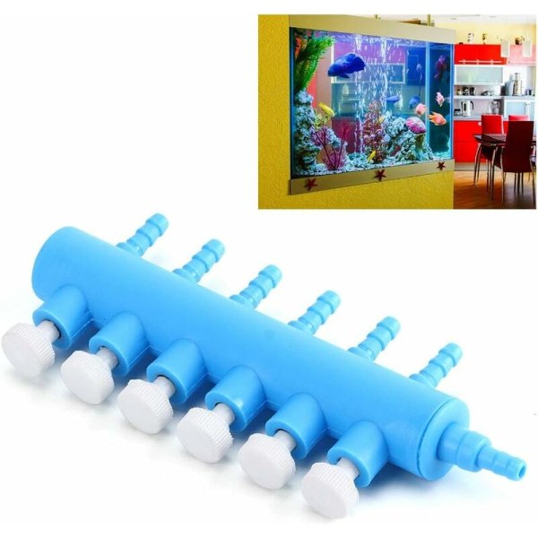 Aquarium Air Flow Splitter Plastic Air Control Valve Fish Tank Ox