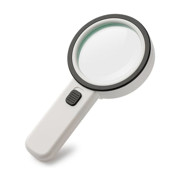 1 stk. Lighted Reading Magnifier, 30X forstørrelsesglas med 12 LED-lys