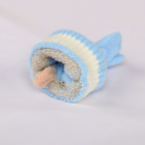 Barnehalvfingre Mid Fingerless Hansker Vinter Strikket Vott