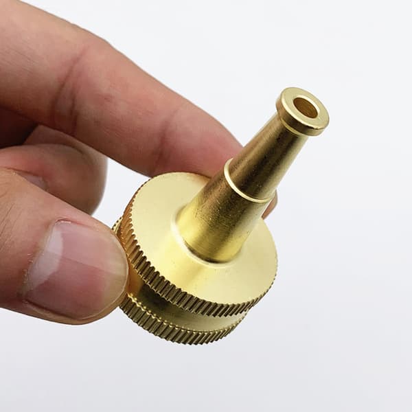 2 stk. 2 tommer havevandslange dyse solid messing fejemaskine slange dyse til høj