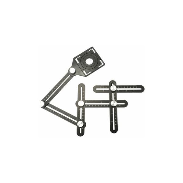 Multifunktionel seks-fliser glas folde lineal mudder W