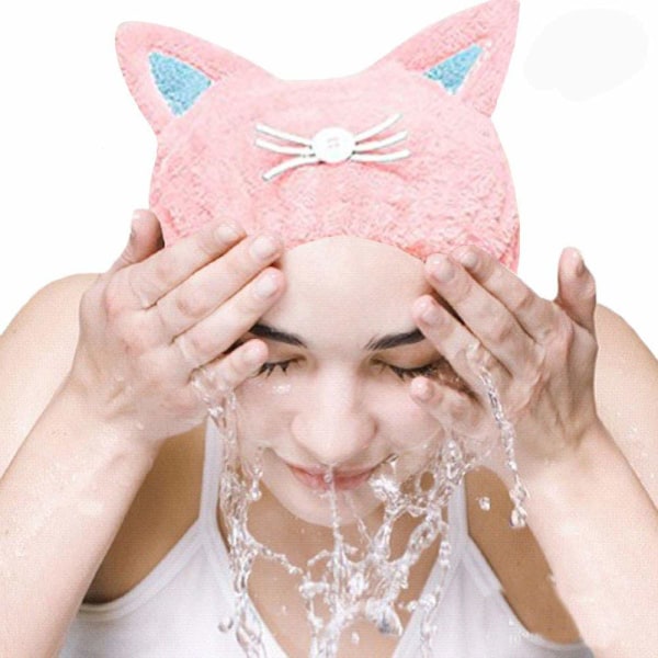 2-pakning hårtørkehette, mikrofiber badehåndklehatt for dusj spa,