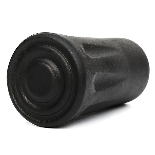 Pakke med 12 udskiftningsgummi-spidser til vandrestave, Sort, 11mm