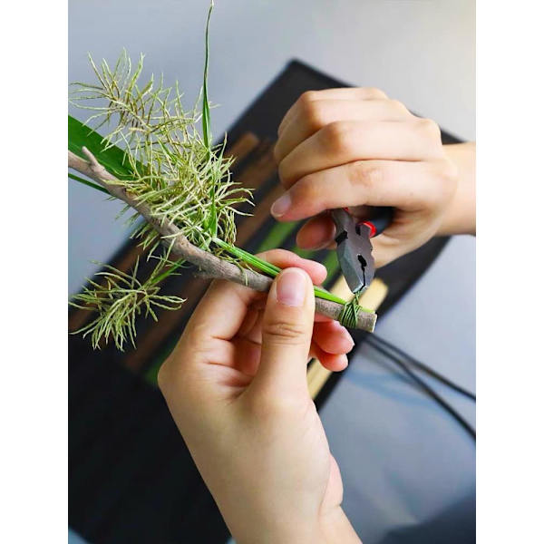 Køb Wire Flower, 100 stk. Mørkegrønne Kunstige Blomsterstilke til DIY Kunsthåndværk Fl