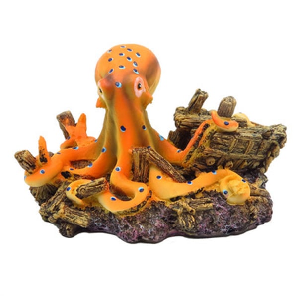 Aquarium Decoration Octopus Aquarium Resin Sisustus Octopus Lan