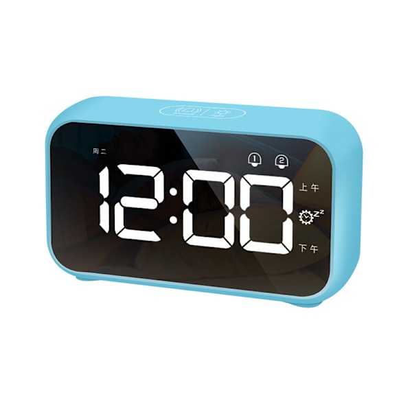 LED Digital väckarklocka med snooze-funktion, 2 larm, 12/24H US